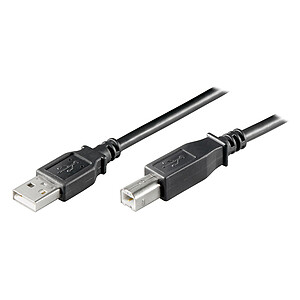 Cable USB 2 0 Type AB Male Male Black 0 25 m