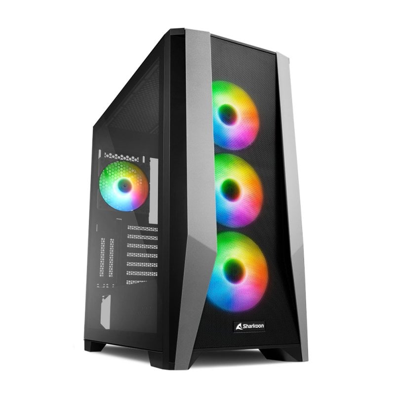 Sharkoon TG7M RGB Verre Trempé USB 3.2 Black