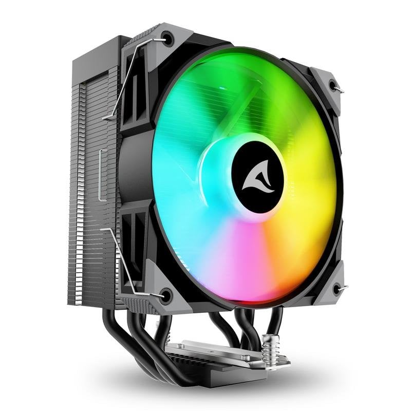 Sharkoon Réfrigération Air Sharkoon Socket LGA1851 AM5 120mm A40 RGB Effet miroir LED RGB