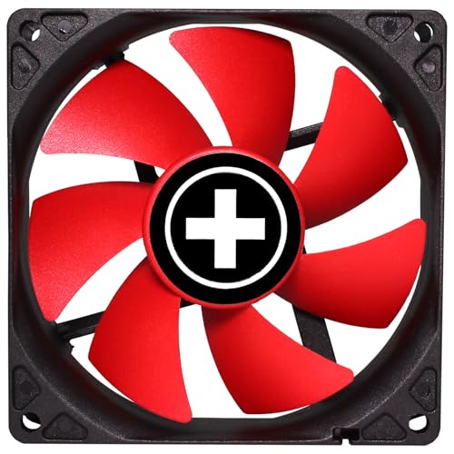 Xilence XPF92.R 92mm Ventilateur de boîtier, 3PIN, rouge noir