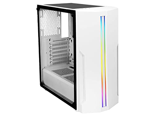 Xilence Xilent Blade X512.W.RGB Gaming Boîtier PC, RGB ATX Midi Tower, Blanc Noir
