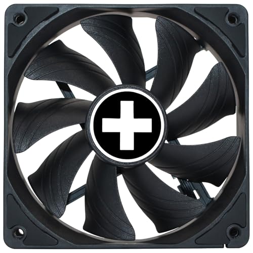 Xilence XPF120X.B.PWM Ventilateur de boîtier silencieux 120mm, 4PIN, installation facile, câble 450mm, Fluid Dynamic Bearing, bon flux d'air, idéal pour PC Gaming, noir