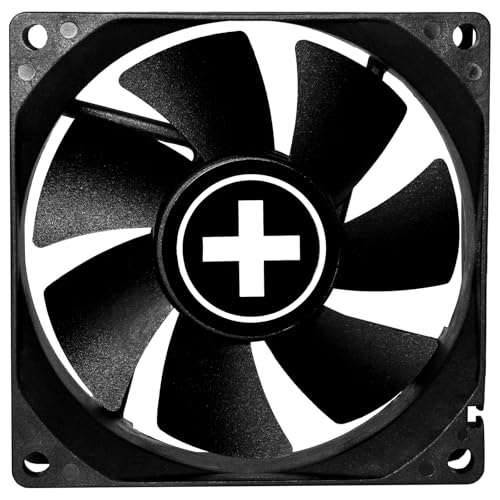 Xilence XPF80.B.PWM Ventilateur de boîtier silencieux 80 mm, 4-PIN, installation facile, câble 350 mm, palier Hydro, fonction PWM, bon débit d’air et airflow de refroidissement, PC bureautique gaming