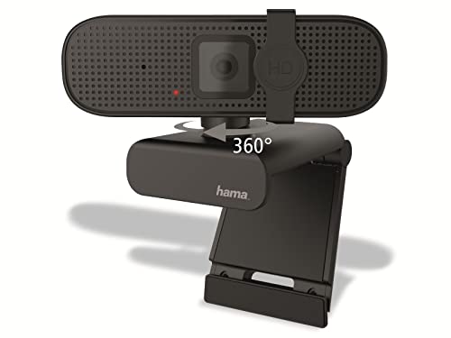 Hama Webcam Hama C 400 Full HD, 2 MP, 1920 x 1080, USB 2.0, avec microphone intégré