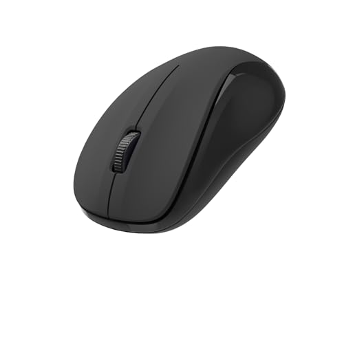 Hama MW-300 V2 Souris sans Fil - Technologie 2.4Ghz, Capteur 1600 dpi, Clics Silencieux, Ambidextre - Noire