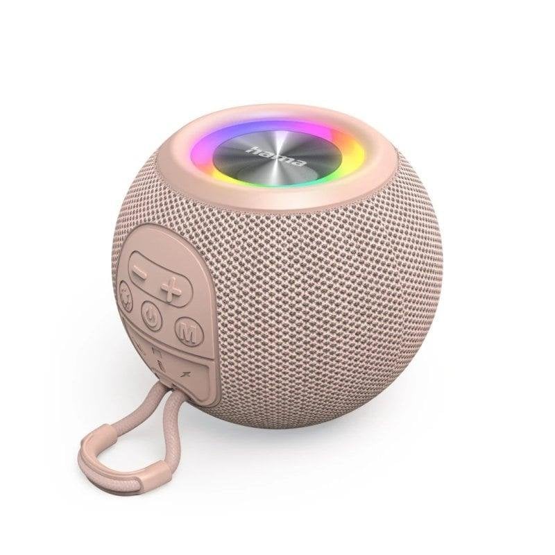 Hama Enceintes portables sans fil AUX Hama 5 W avec Bluetooth 5.3, LED et TWS