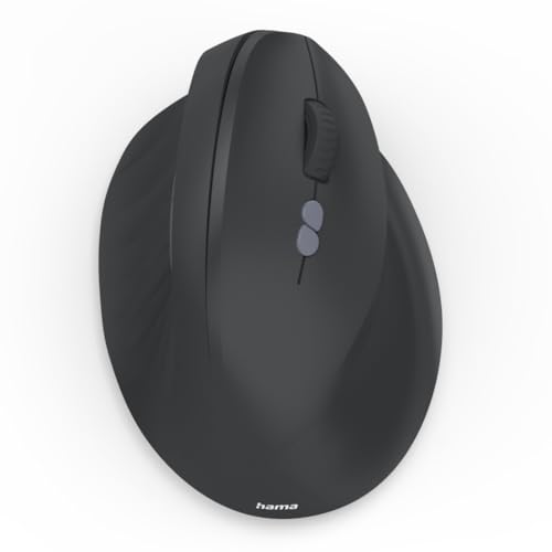 Hama Souris Hama EWM-500R Sans Fil 1800 DPI Noire Ergonomique Verticale
