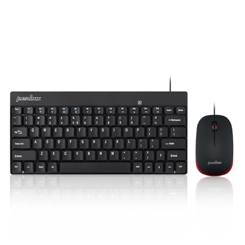 Perixx PERIDUO-212 Clavier et Souris - avec Fil - Noir - US Anglais Disposition