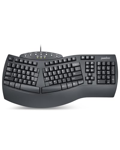 Perixx clavier ergonomique les noir noir