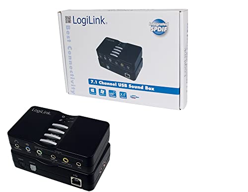 LogiLink UA0099 Carte son USB 7 1 Black
