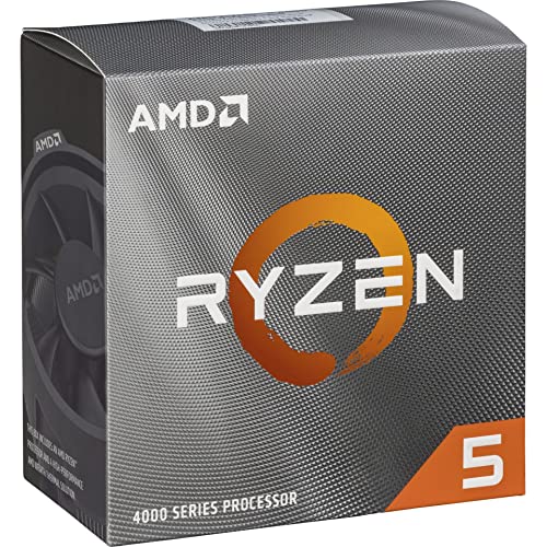 AMD Ryzen 5 4500 Processeur (6 Coeurs 12 Threads, 65W DTP, Socket AM4, Cache 11Mo, jusqu'à 4.1 GHz Fréquence Boost, avec Ventilateur wraith Stealth)