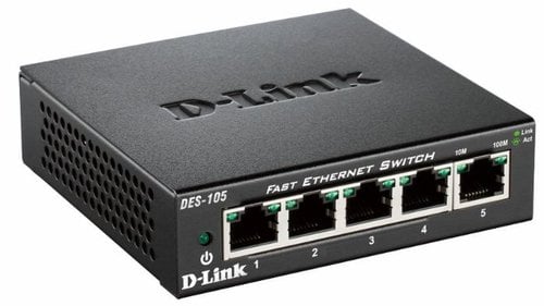 D-Link D-LINK 5-port 10 100Mbps Fast Ethernet Unmanaged S