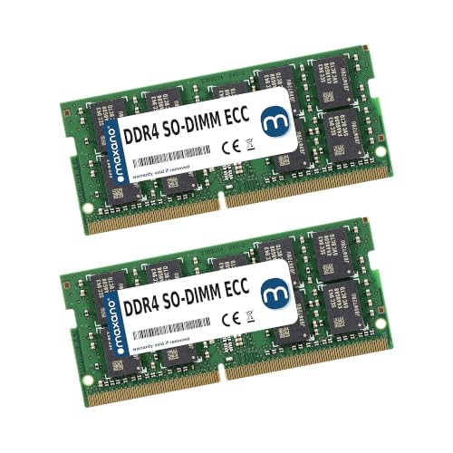 Maxano Lot de 2 barrettes de mémoire RAM 32 Go 16 Go compatibles avec Synology DiskStation DS923 (PC4-21300 SO-DIMM ECC)