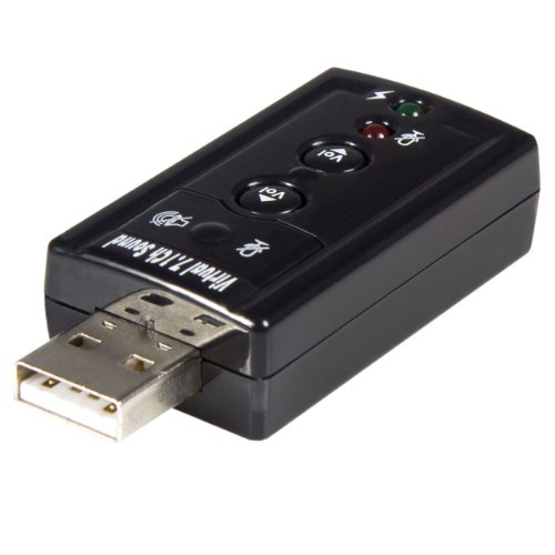 StarTech com Carte son externe USB vers audio stereo avec controle de volume Adaptateur audio 7 1 virtuel ICUSBAUDIO7
