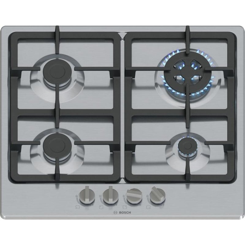 Bosch Plaque de cuisson Bosch PGH6B5K90 4 zones Wok inox intégrable