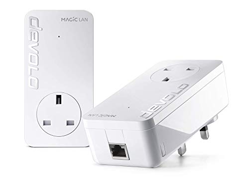 devolo Magic 1-1200 LAN Powerline Starter Kit de démarrage Stable à Domicile Haute Performance (jusqu'à 1200 Mbit s pour Votre réseau Domestique Powerline, Internet Depuis n'importe Quelle Prise