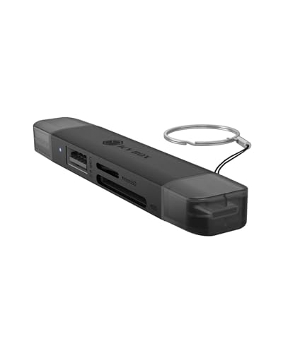 ICY Box IB-CR203-CU3 Lecteur de Cartes 3 en 1 USB-C A, SD microSD 5 Gbit s avec Port USB-A supplémentaire pour PC, Ordinateur Portable, MacBook, Tablette et Smartphone