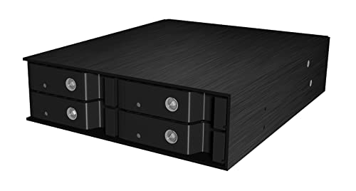 Icy Box IB-2240SSK Boîtier Backplane pour 4 Disque dur SSD 2,5 SAS SATA Noir