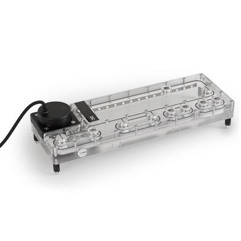 alphacool Refrigeration Liquide Alphacool Core Distro Plate 360mm D5 Apex ARGB Transparent