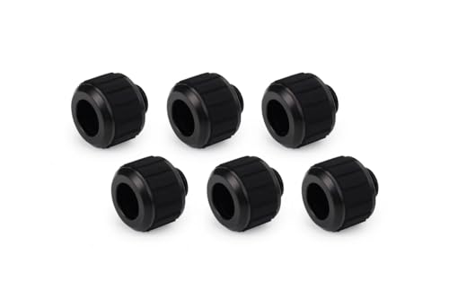 Alphacool Apex 14926 Lot de 6 raccords de refroidissement à eau 13 mm G1 4 Noir