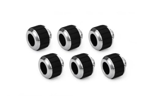 Alphacool Apex 14927 Lot de 6 raccords de refroidissement à eau 13 mm G1 4 Chrome