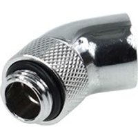 Alphacool HF Coude 45° rotatif - 1 4 Mâle Femelle Chrome