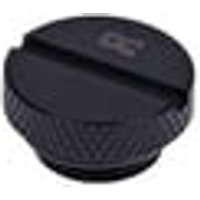alphacool Refrigeration Liquide Alphacool Tapón G1 4 Black Nickel Compact
