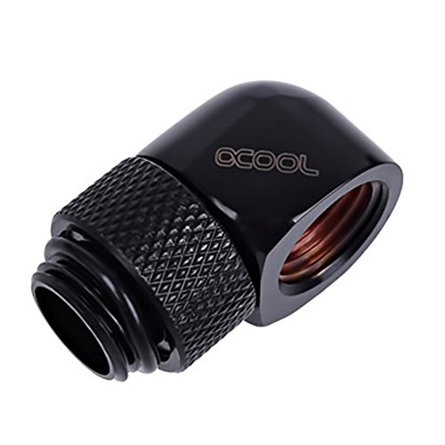 Alphacool 17217 HF L-connecteur G1 4 AG tournant sur G1 4 IG - prdeond Noir Refroidissement par Eau Raccords