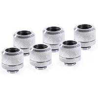 Alphacool Pack de 6 Fitting pour Tube rigide Argent 14mm