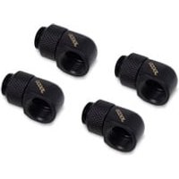 Alphacool Fitting coudé rotatif 90° noir - 14mm - 4 pièces