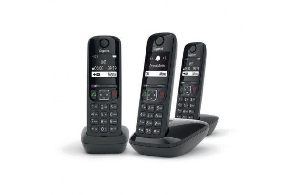 Gigaset Gigaset AS690 Trio - Telephone sans fil avec ID d'appelant - ECO DECT\GAP - Black 2 combines supplementaires