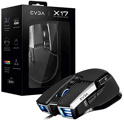 Evga Souris de jeu EVGA X17 16 000 DPI Black
