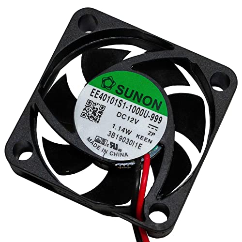 SUNON 12 V CC 0,99 W 40 x 40 x 10 mm 13,9 m³ h 7300 tr min 13,9 m³ h Sunon EE40101S11000U99