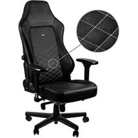 NobleChairs HERO Noir Blanc Simili Cuir 4D
