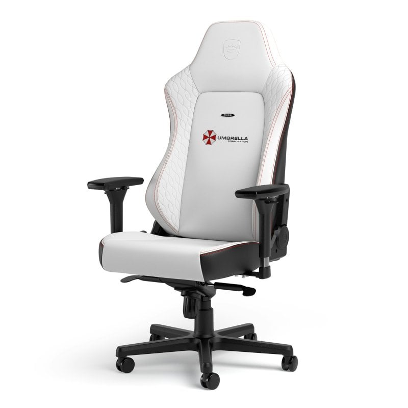 noblechairs Noblechairs HERO Resident Evil Umbrella Chaise de jeu en cuir synthétique White Black