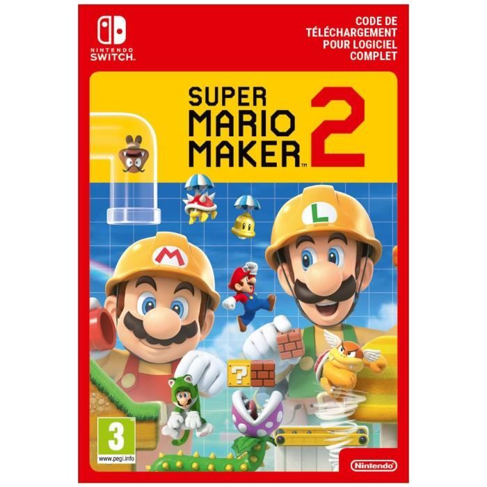 Super Mario Maker 2 • Code de telechargement pour Nintendo Switch