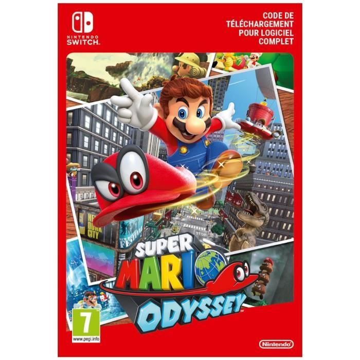 Super Mario Odyssey • Code de telechargement pour Nintendo Switch