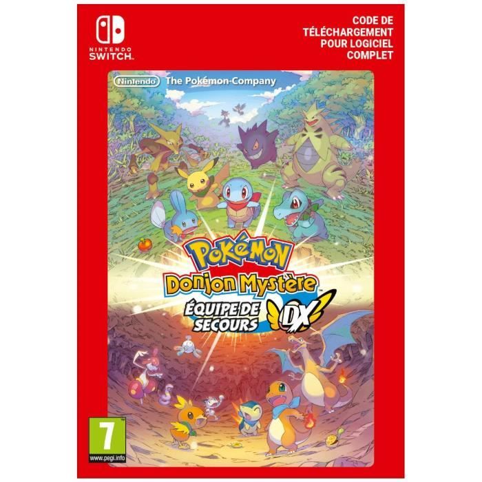 Pokemon Donjon Mystere Equipe de Secours DX • Code de telechargement pour Nintendo Switch