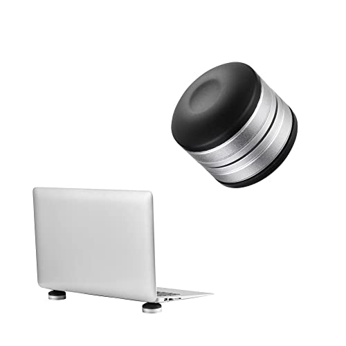 kwmobile Support Ordinateur Portable Ordinateur Portable ultrabook - Coussin de Refroidissement pour Laptop Notebook Petite Boule en Silicone - Noir-argenté