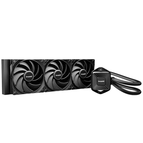 be quiet! Pure Loop 3 Refroidissement à eau tout-en-un 360 mm pour systèmes AMD Intel overclockés, 3 ventilateurs Pure Wings 3 PWM haute vitesse, haute pression statique, pompe PWM silencieuse