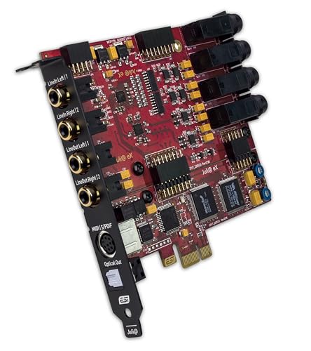 ESI Juillet @ eX | Carte Audio PCIe 32 Bits 192 kH avec 4 entrees et Sorties pour Un Son de qualite superieure
