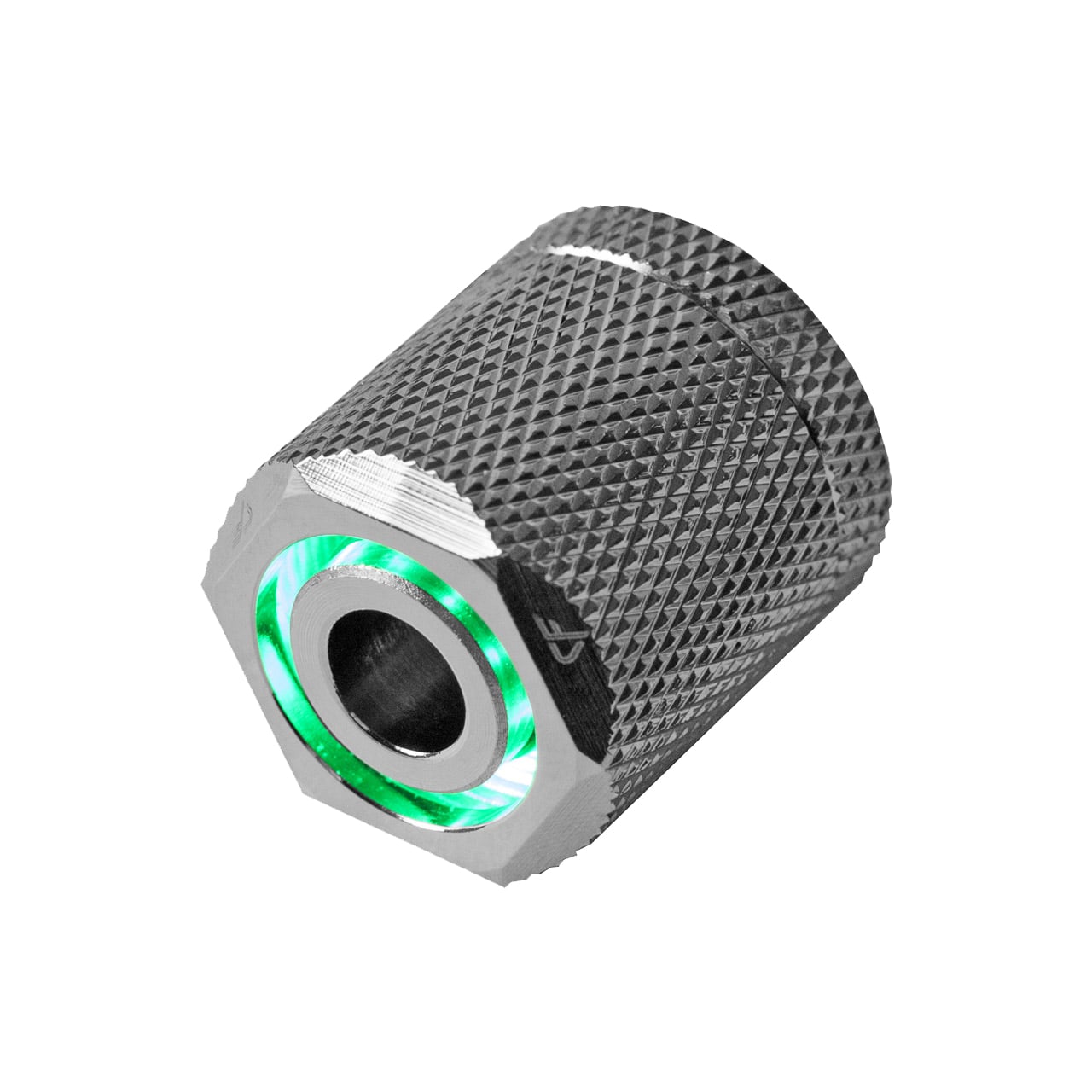 nanoxia Nanoxia CoolForce LED Raccord 16 13 Green Nickel Filetage Externe LED pour Tubes de Refroidissement