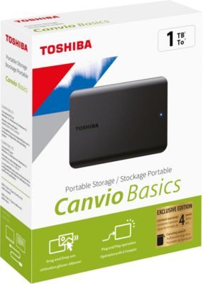 Disque dur TOSHIBA Pack 1 To canvio basics Housse
