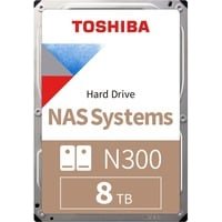 Toshiba Disque dur Toshiba N300 8 To 3,5″ 7200 tr min SATA III 281 Mio s pour NAS 512 Mo de mémoire tampon
