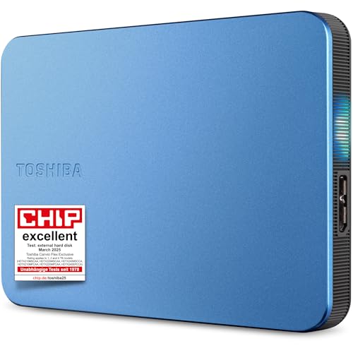 Toshiba Canvio Flex 2tb Externe Festplatte Usb 3.2 Gen1 Metallic Blue (hdtx220epcaa)