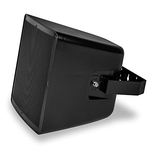 ic audio Speaker Pro 250-300 Haut-Parleur d'extérieur résistant aux intempéries pour Voix et Musique, Montage Mural, Haut-Parleur de 250 W, idéal pour l'intérieur et l'extérieur, Noir