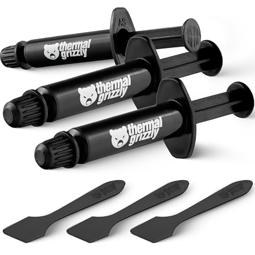 Thermal Grizzly Kryonaut - 3 Pack, High-Performance CPU Thermal Paste for Cooling All Processors, Graphics Cards, and Heat Sinks - Thermal Compound for Computers and Consoles