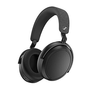 Sennheiser Casque sans fil MOMENTUM 4, Bluetooth pour des appels d'une clarté cristalline avec suppression adaptative du bruit, autonomie de 60 h, son personnalisable et design pliable léger, noir