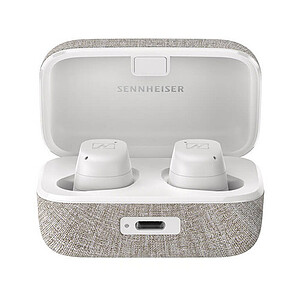 Sennheiser MOMENTUM True Wireless 3 - Écouteurs intra-auriculaires Bluetooth pour la musique et les appels avec réduction adaptative de bruit et durée de vie de la batterie de 28 heures, Blanc