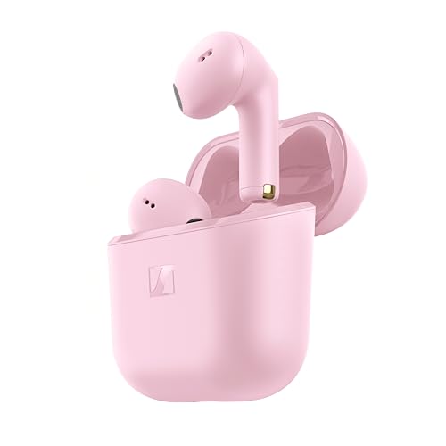 Sennheiser ACCENTUM Open Wireless Earbuds – Ecouteurs Bluetooth sans Fil Sport Open Ear, Son Dynamique, Bluetooth 5.3, IPX4, 28 h d’Autonomie, Boîtier de Charge USB-C, Sakura